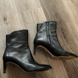 Sam Edelman Black Heeled Boots with Pointed Toe